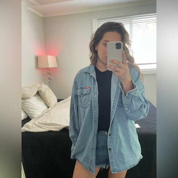 Vintage 90s denim button up shirt! - Picture 2 of 5